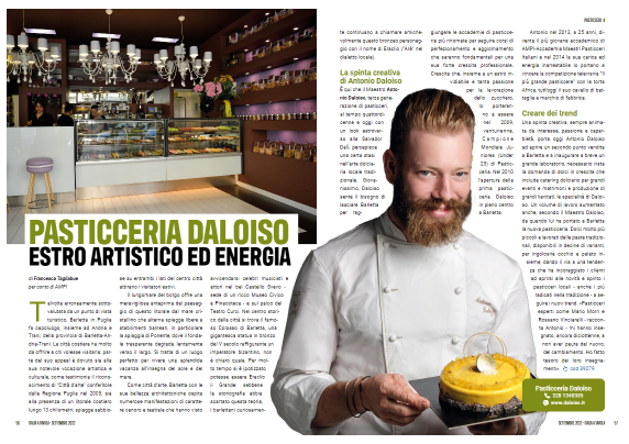 Pasticceria Daloiso a Barletta, estro artistico ed energia